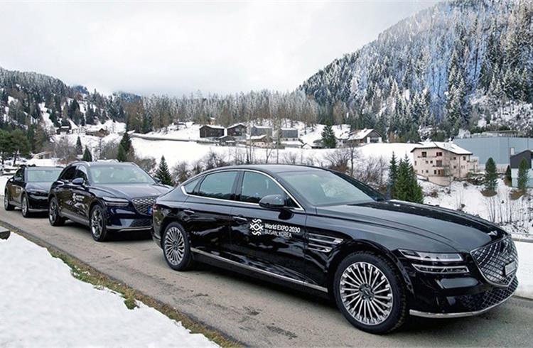 Hyundai Motor Group operates 45 EVs at World Economic Forum in Davos
