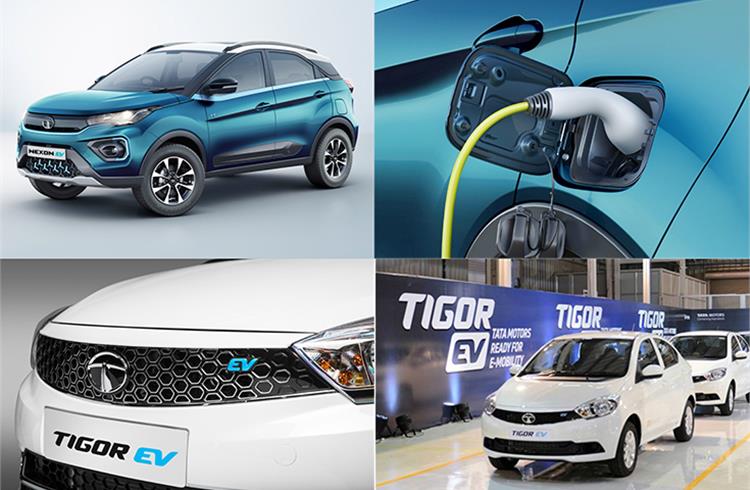 Tata Motors, with its Nexon EV and Tigor sedan, was the No. 1 electric carmaker in India, in FY2021.