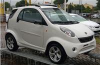 The Shuanghuan Auto Noble, unlike the Smart Fortwo, is a four-seater...
