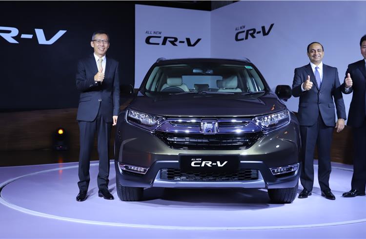 Fifth generation Honda CR-V launched at Rs 28.15 lakh