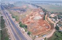 Dredging and desilting work is underway at the Oragadam lake.