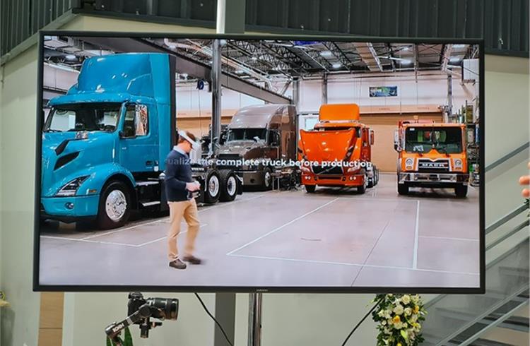 The extended reality (XR) lab inside the new tech lab deploys 5G-enabled headsets from Meta to remotely collaborate with Volvo's other tech labs in Gothenburg, Sweden and in Greensboro, North Carolina, in the US.