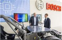 Saxony's Minister President Michael Kretschmer visits Bosch Tech Day 2022 in Dresden and talks with Bosch CEO Stefan Hartung.