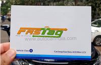 FASTag is a passive device that is fixed to a car’s windscreen; it uses radio frequency identification (RFID) to enable the FAStag to make cashless toll payments without requiring the vehicle to stop.