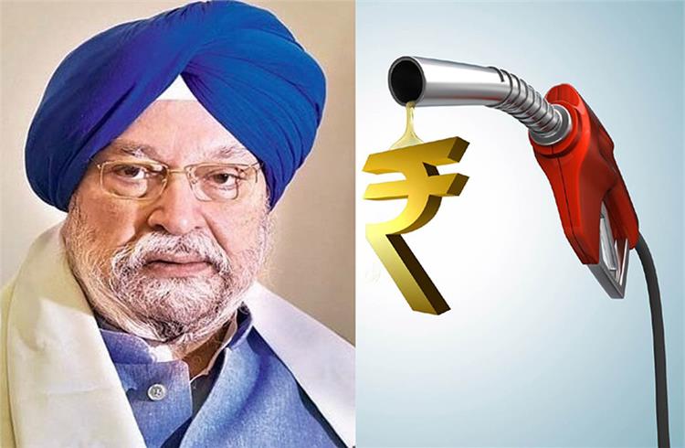 Hardeep Singh Puri, Union Minister of Petroleum and Natural Gas & Housing and Urban Affairs: “It (taxes on fuels) helps us to provide welfare services.”