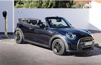 New Mini Cooper SE Convertible will be the first series model to be produced with alloy wheels that are made entirely from recycled aluminium.