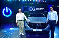 L to R - Martin Schwenk, MD and CEO, Mercedes-Benz India and Santosh Iyer, vice president, sales and marketing, Mercedes-Benz India at the launch of brand ‘EQ’ in India