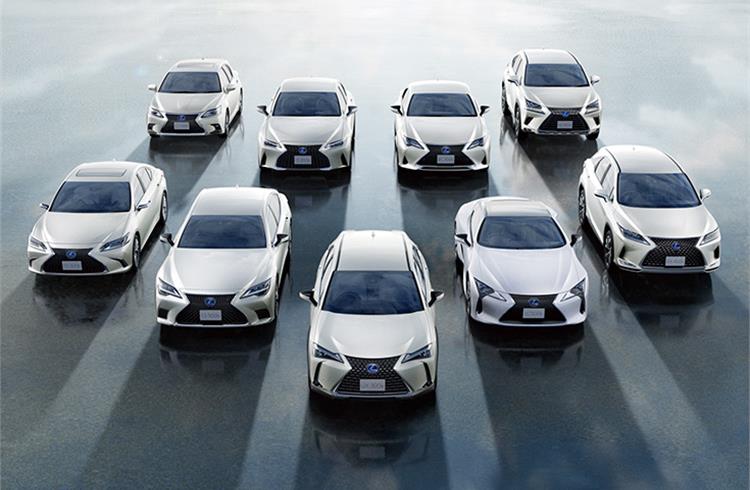 Lexus currently sells nine models of electrified vehicles, including HEVs and BEVs, in 90 countries. In 2020, 33% of the Lexus models sold globally were of the electrified variety.