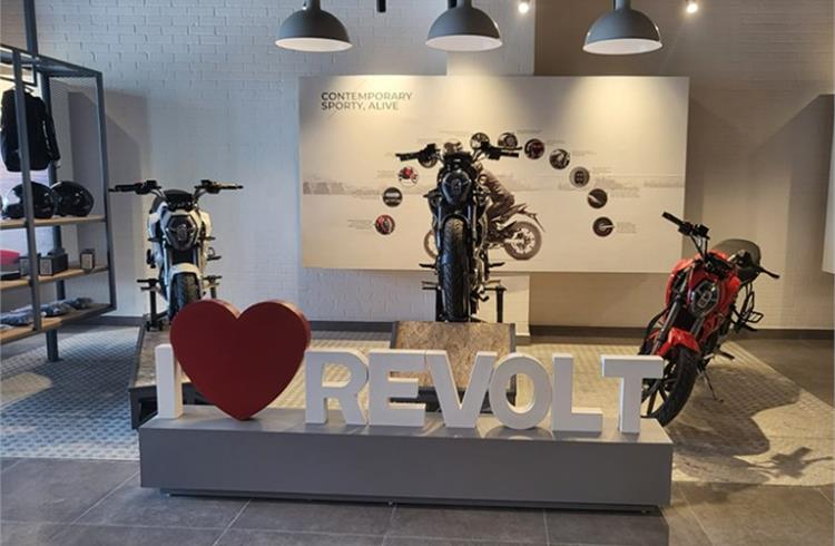 On September 29, Revolt opened its first store in Faridabad and in the state of Haryana.  