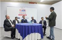 L-R: Shaw Dvpt's Scott Mackie; Maruti Suzuki's CV Raman; ACMA president & CMD, Lumax Industries' Deepak Jain; Sandhar Technologies Jayant Davar; Vikas Group's Abhimanyu Saraf, and Sumantra B Barooah.