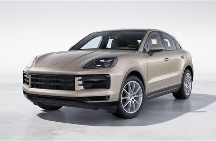 The facelifted Porsche Cayenne Coupe is priced at 1.42 crore.