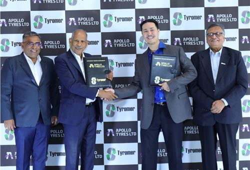 Apollo Tyres and Tyromer Inc announce Sustainable Material Partnership