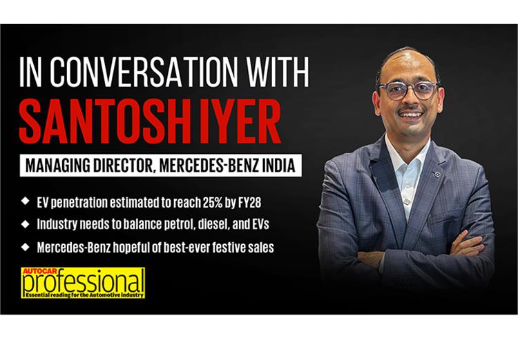 'Industry must seize government's favourable EV policies': Santosh Iyer