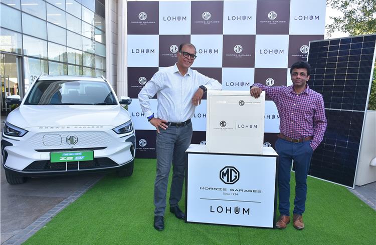 MG Motor India partners with LOHUM for ‘Second Life’ EV battery solution
