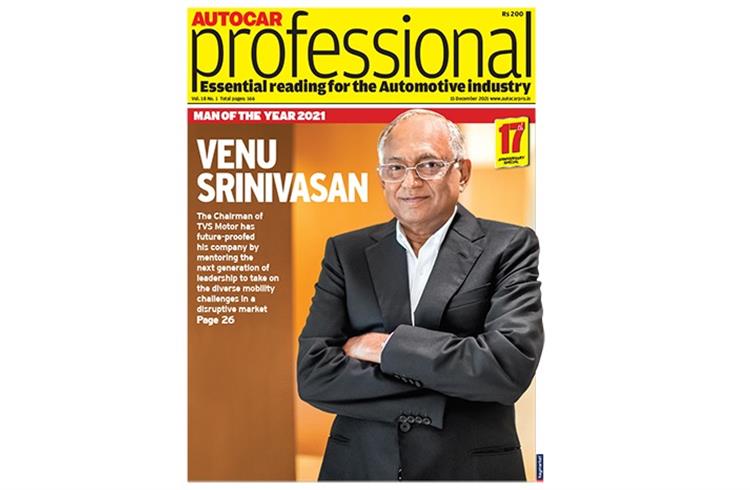 Times may be tough but TVS Motor Co’s dynamic chairman, Venu Srinivasan, has had a remarkably successful year. And for this he wins Autocar Professional’s premier end-of-year accolade.