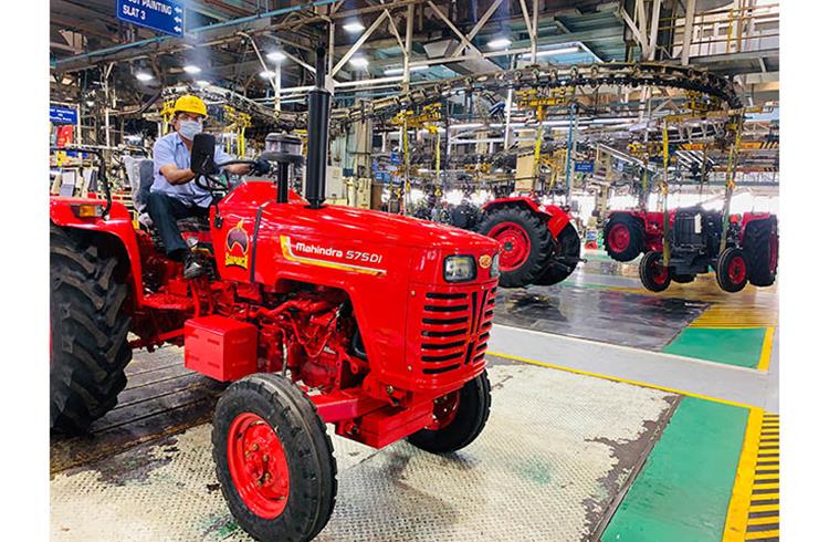 In July, M&M clocked a record 28 percent year-on-year growth in tractor sales.