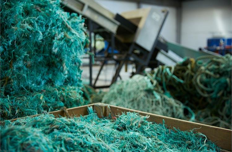 BMW makes parts from recycled fishing nets and ocean waste