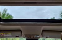 Elevate only gets a single-pane sunroof which is a step-down from the panoramic sunroof setup available in chief competitor products.
