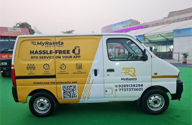 The AI-based MyRaasta app for vehicle inspection aims to reduce human intervention and provide ease of use to users.