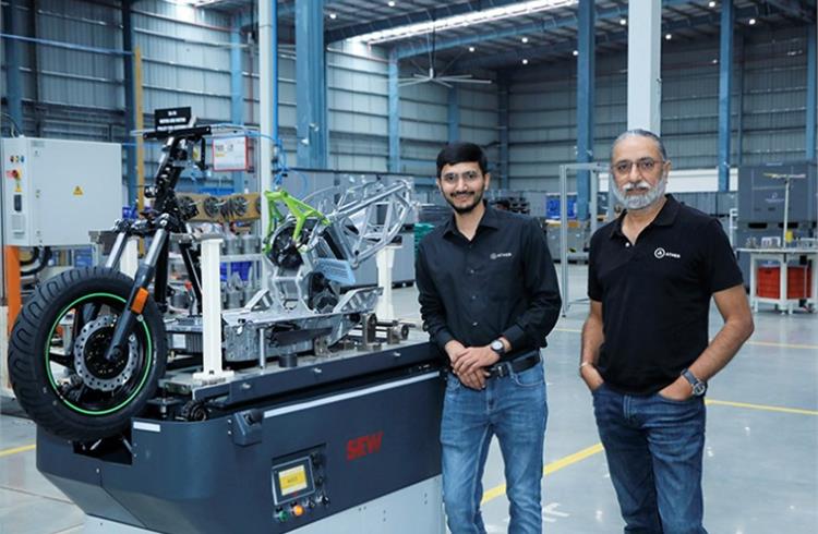 L-R: Swapnil Jain, co-founder and CTO, Ather Energy along with Ravneet Phokela, Chief Business Officer.