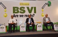 Session III: ‘Role of the oil and lube industry in BS VI’. L-R: Dr NK Bansal, director, FIPI; Dr YP Rao, CTO, Gulf Oil International Group; and Purshottam Panda, ED (Engineering), Maruti Suzuki India.