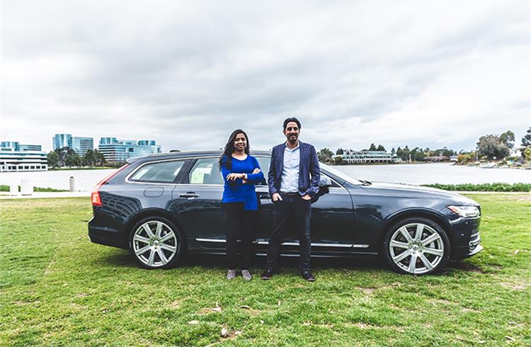 L-R: Ritu Narayan, founder & CEO at Zūm and Zaki Fasihuddin, CEO of the Volvo Cars Tech Fund