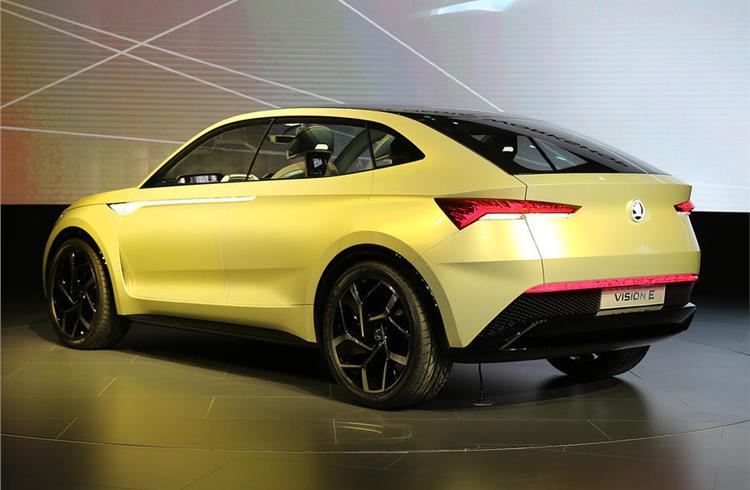 Skoda previews future electric models with Vision iV concept