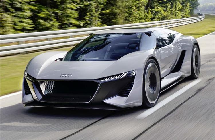 The rakish PB18 e-tron was created as a vision for the “high-performance supercar of tomorrow”