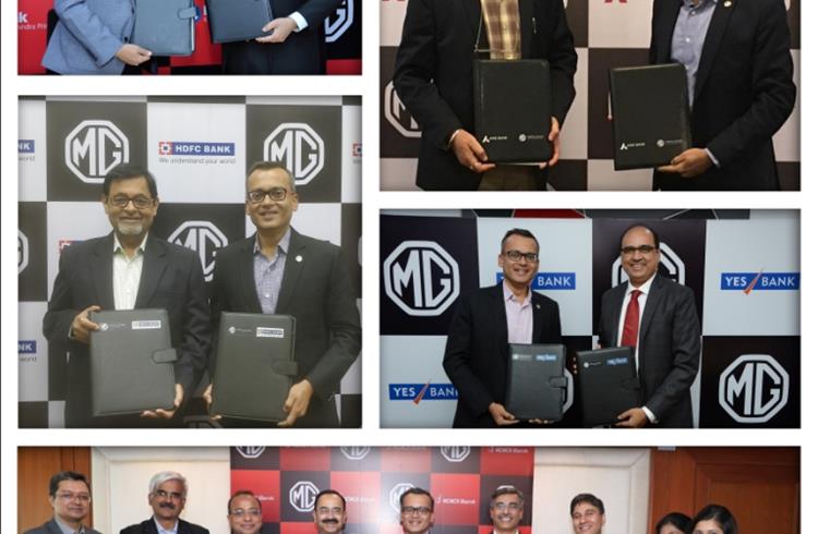 MG Motor ties up with 5 more banks for dealer and customer finance