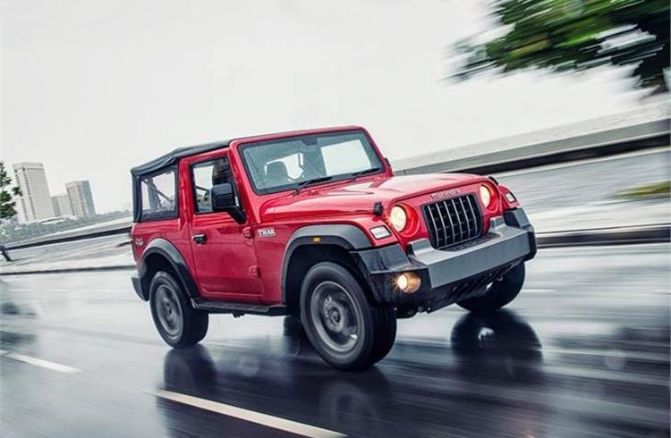 The 2020 Mahindra Thar’s price range starts at Rs 980,000 for the base AX petrol-manual and tops out at Rs 13.75 lakh for the fully-loaded LX diesel-automatic