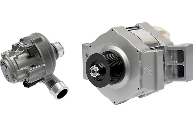 BorgWarner’s eBooster electrically driven compressor and the belted motor generator unit (MGU) which is said to be an ideal solution for 48-volt electrification
