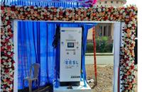 Goa chief minister Dr. Pramod Sawant inaugurates first public EV fast charger installed by CESL
