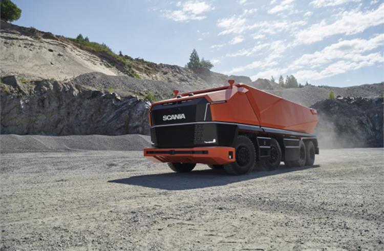 Scania rolls out autonomous concept truck, sans cabin