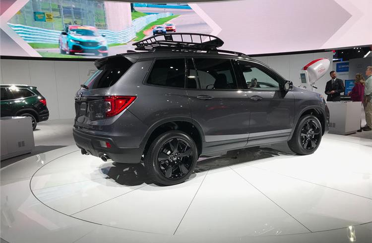 Honda unveils its latest SUV Passport at 2018 LA Motor Show