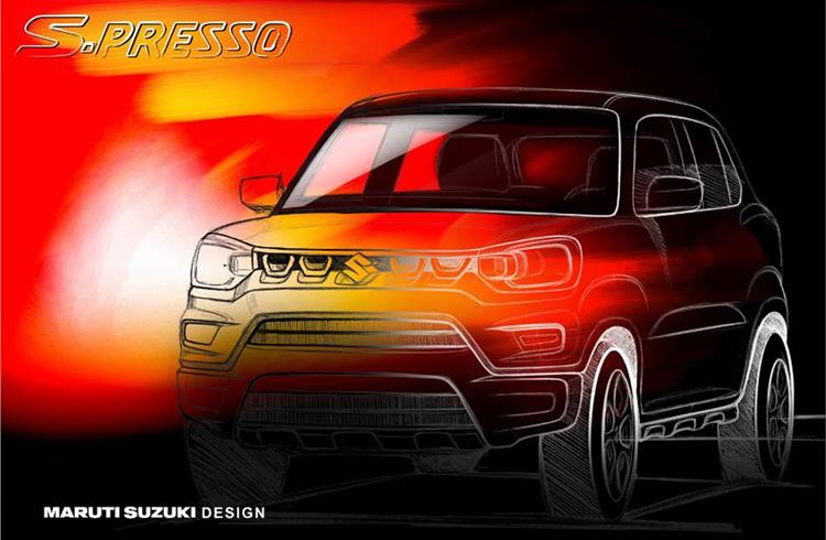 The Maruti S-Presso retains the upright shape previewed by the funky Future S concept that debuted at Auto Expo 2018, but doesn’t have a lot else in common with it.