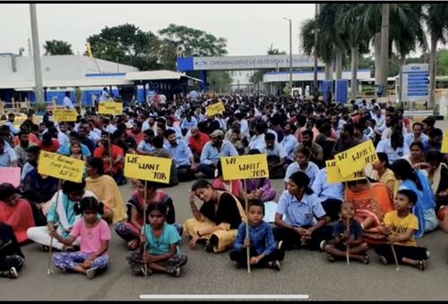 Ford Chennai workers protest as anger mounts 