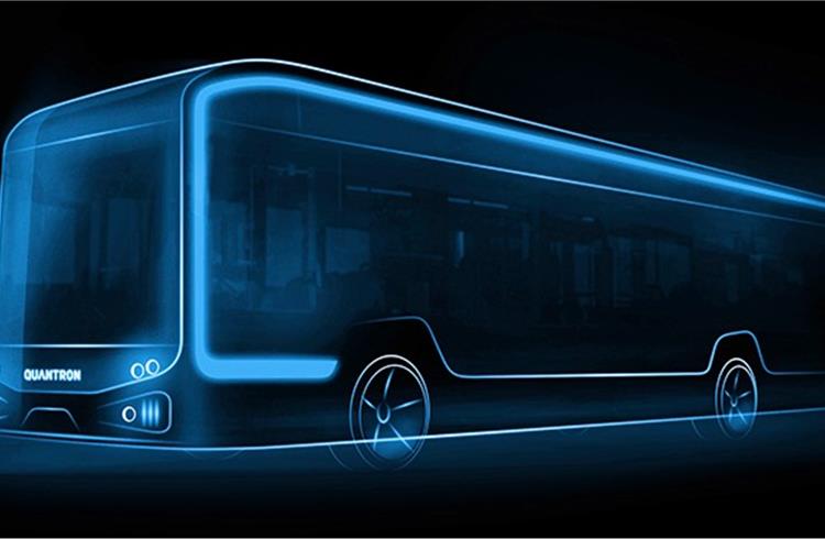 Quantron reveals electric 12-metre bus