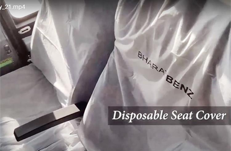 Two seat cover options: an infection-proof cover that retains its anti-virus and anti-bacterial protection for up to 20 washes and an easy-to-use disposable cover