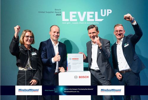 Minebea Mitsumi wins Bosch Supplier Award for the sixth time