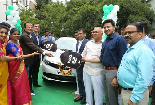 Tata Motors delivers 10 Tigor EVs to ANP Travels in Bangalore