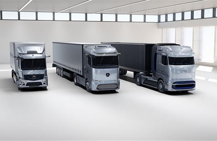 Mercedes-Benz eActros, Mercedes-Benz eActros LongHaul and Mercedes-Benz GenH2 Truck.