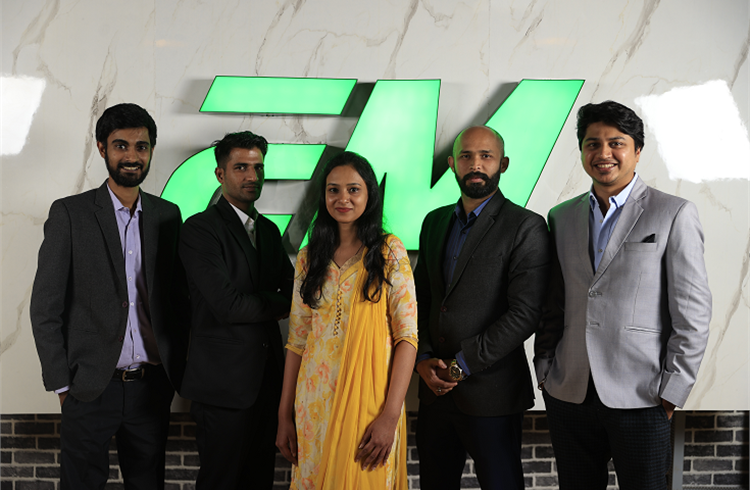 L-R: Aditya Oza, CMO and Co-founder, EMotorad; Sachin Kumar, co-Founder and CEO, Panine; Nitesh Pandey, co-founder and COO, Panine and Kunal Gupta, CEO and co-founder, EMotorad.