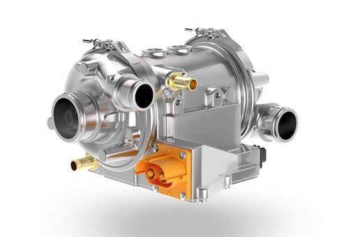 ZF reveals electric high-speed air compressor for fuel-cell-powered M&HCVs