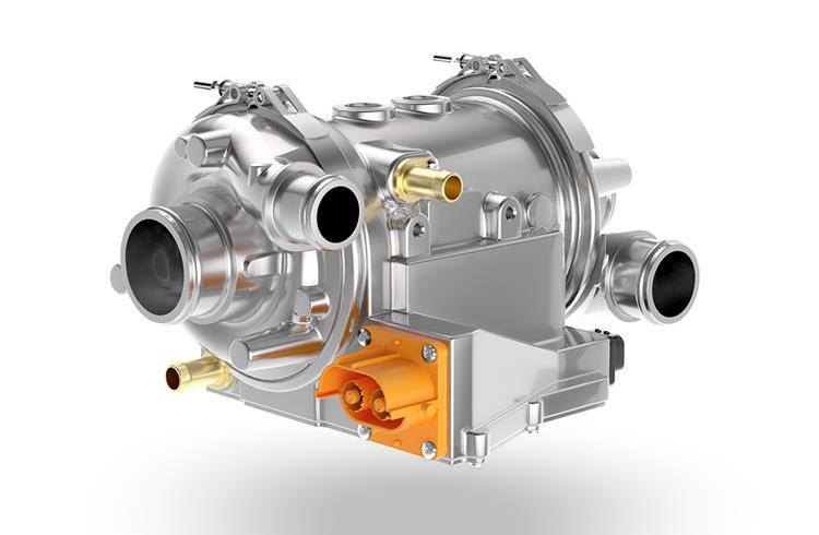 ZF reveals electric high-speed air compressor for fuel-cell-powered M&HCVs