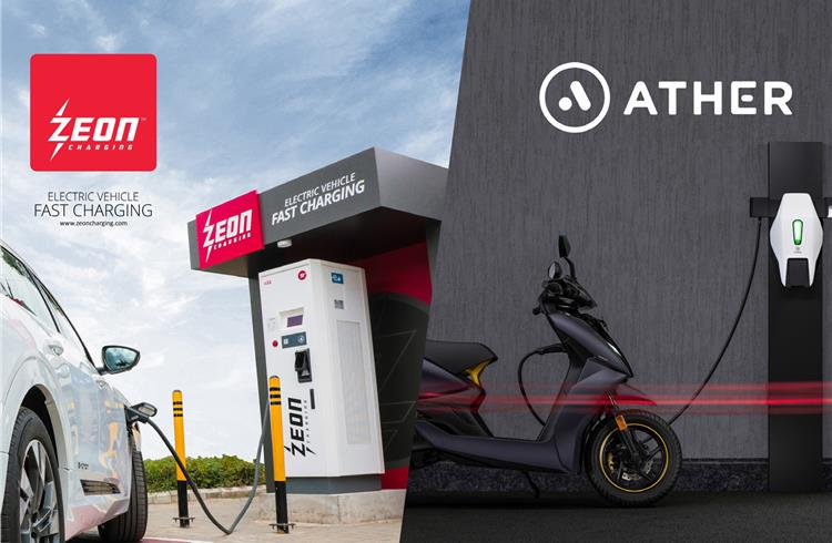 Zeon Charging partners Ather to expand public charging network