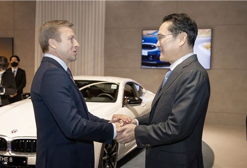 Samsung Electronics chairman and BMW CEO meet to strengthen EV battery partnership