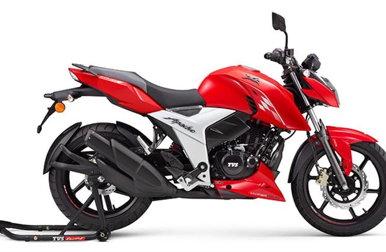 TVS launches peppier 2021 Apache RTR 160 4V at Rs 107,270