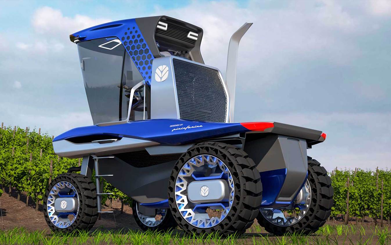 Das von Pininfarina entworfene New Holland Straddle-Traktor-Konzept gewinnt Gold bei den German Design Awards
