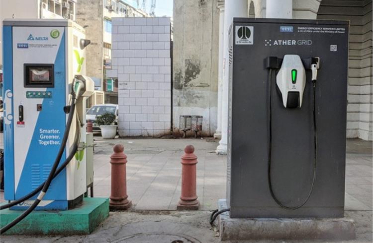 Ather Grid has been installed alongside another EESL fast-charger procured from Delta Electronics.