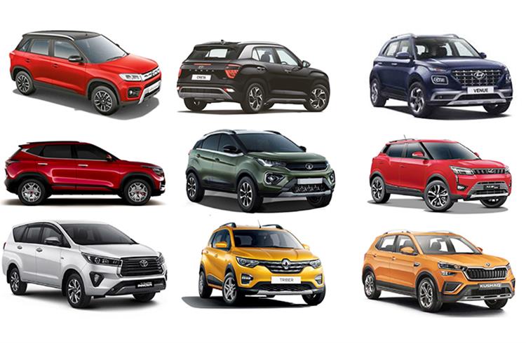 Maruti and Hyundai see UV share decline in H1 FY2022, Tata Motors enters double digits